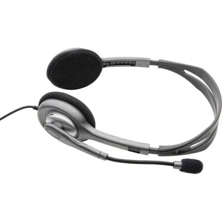 Auriculares Logitech H110/ con Micrófono/ Jack 3.5/ Plateados