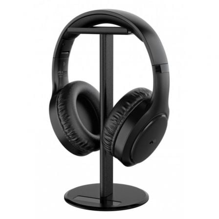 Auriculares Inalámbricos Meliconi Flash EVO/ Bluetooth/ Jack 3.5/ Negro/ Incluye Soporte y Funda de Transporte