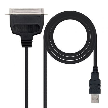 Adaptador Nanocable 10.03.0001/ USB Macho - CN36 Macho/ 1.5m/ Negro