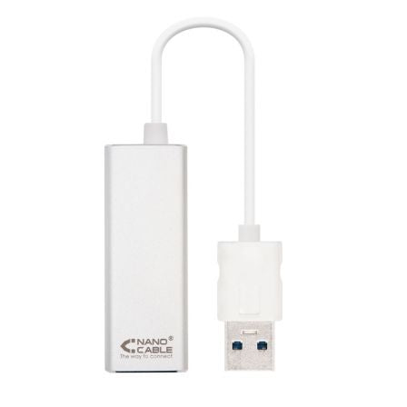 Adaptador USB 3.0 - RJ45 Nanocable 10.03.0401/ 1000Mbps