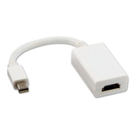 Cable Conversor Nanocable 10.16.0602-W/ Mini DisplayPort Macho - HDMI Hembra/ 15cm/ Blanco