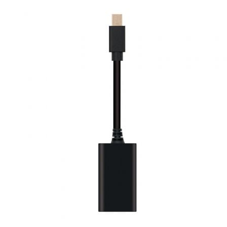 Cable Conversor Nanocable 10.16.0602/ Mini DisplayPort Macho - HDMI Hembra/ 15cm/ Negro