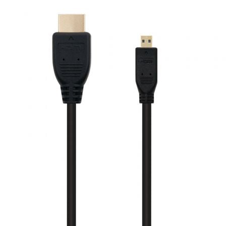 Cable Micro HDMI Nanocable 10.15.3501/ HDMI Macho - Micro HDMI Macho/ 0.8m/ Negro