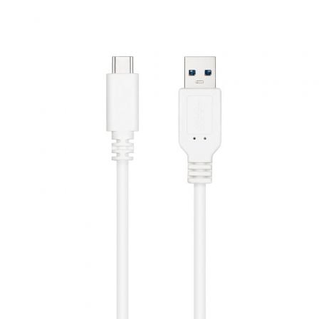 Cable USB 3.1 Nanocable 10.01.4001-L150-W/ USB Tipo-C Macho - USB Macho/ 1.5m/ Blanco