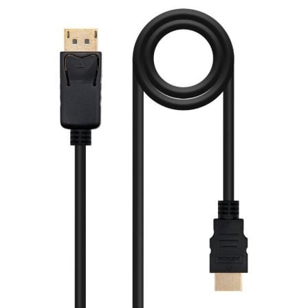 Cable Conversor Nanocable 10.15.4303/ DisplayPort Macho - HDMI Macho/ 3m/ Negro