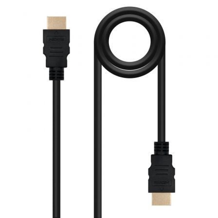 Cable HDMI 1.4 Nanocable 10.15.1700/ HDMI Macho - HDMI Macho/ 1m/ Negro