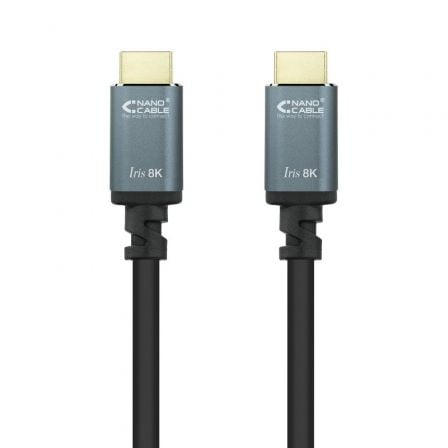 Cable HDMI 2.1 8K Nanocable 10.15.8001/ HDMI Macho - HDMI Macho/ 1m/ Negro