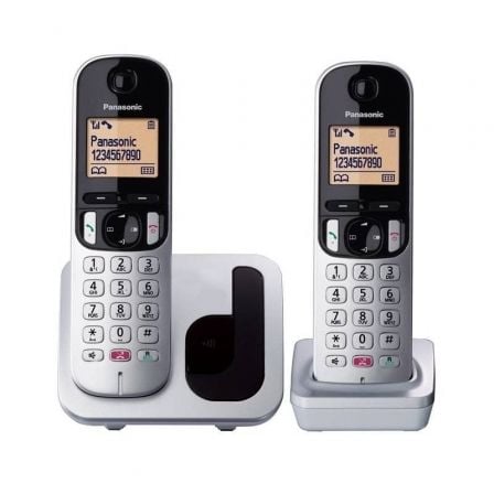 Teléfono Inalámbrico Panasonic KX-TGC252SPS/ Pack DUO/ Plata