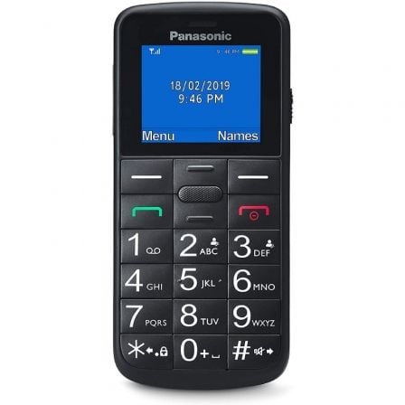 Teléfono Móvil Panasonic KX-TU110EXB para Personas Mayores/ Negro