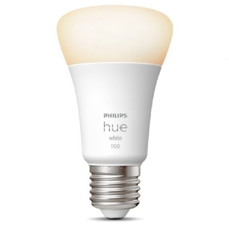 Bombilla Led Inteligente Philips Hue A60/ Casquillo E27/ 9.5W/ 1100 Lúmenes/ 2700K/ Precisa Philips Hue Bridge