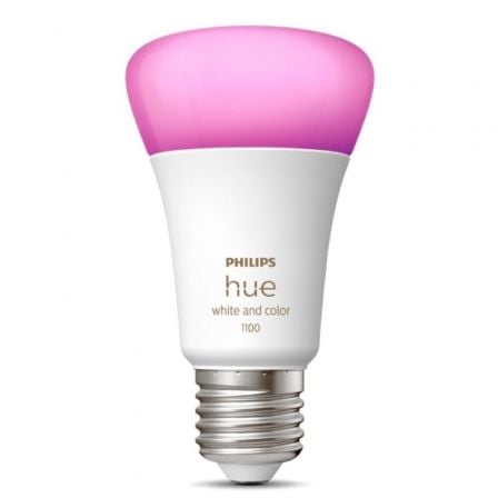 Bombilla Led Inteligente Philips Hue White and Color A60/ Casquillo E27/ 9W/ 1100 Lúmenes/ 2000K-6500K/ Precisa Philips Hue Bridge