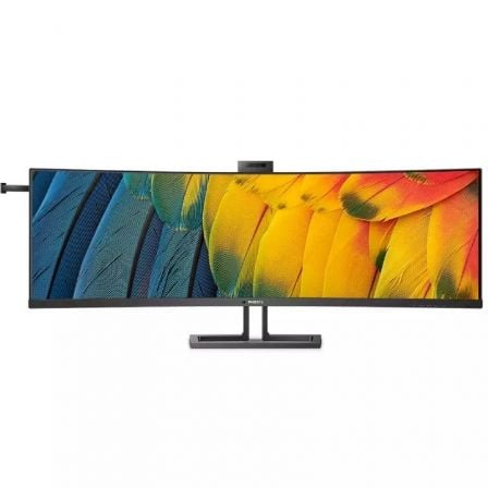 Monitor Profesional Curvo Philips 45B1U6900CH 44.5'/ Dual QHD/ Webcam/ Multimedia/ Negro