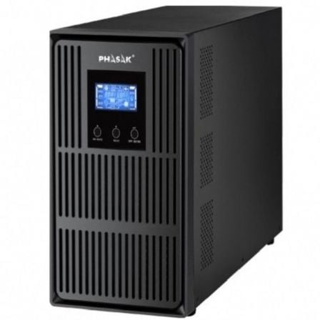 SAI Online Phasak Conqueror Pro 3000 VA Online LCD/ 3000VA-2700W/ 3 Salidas/ Formato Torre