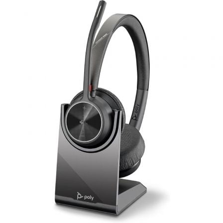 Auricular Inalámbrico Plantronics Voyager 4320 UC con Soporte de Carga/ con Micrófono/ Bluetooth/ Negro