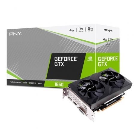 Tarjeta Gráfica PNY GeForce GTX 1650 VERTO Dual Fan Edition/ 4GB GDDR6