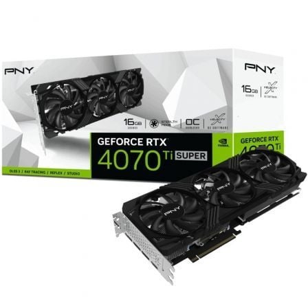 Tarjeta Gráfica PNY GeForce RTX 4070 Ti SUPER OC VERTO Triple Fan/ 16GB GDDR6X