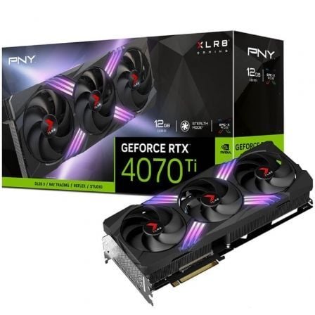 Tarjeta Gráfica PNY GeForce RTX 4070 Ti XLR8 Gaming VERTO Triple Fan/ 12GB GDDR6X