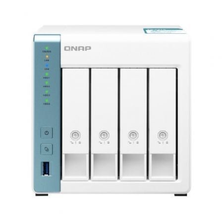 NAS QNAP TS-431K/ 4 Bahías 3.5'- 2.5'/ 1GB DDR3/ Formato Torre