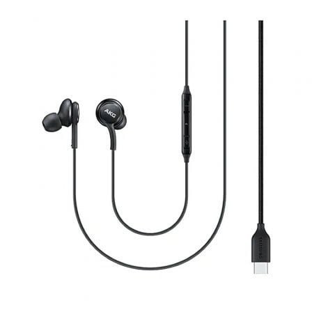 Auriculares Intrauditivos Samsung EO-IC100/ con Micrófono/ USB Tipo-C/ Negros