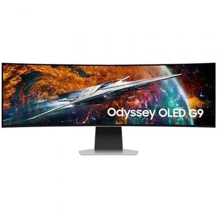 Smart Monitor Gaming Ultrapanorámico Curvo Samsung Odyssey OLED G9 S49CG954SU 49'/ Dual QHD/ 0.03ms/ 240Hz/ OLED/ Multimedia/ Plata