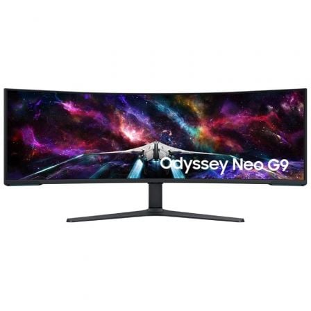 Monitor Gaming Ultrapanorámico Curvo Samsung Odyssey Neo G9 S57CG952NU 57'/ Dual UHD/ 1ms/ 240Hz/ VA/ Blanco