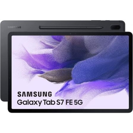 Tablet Samsung Galaxy Tab S7 FE 12.4'/ 6GB/ 128GB/ Octacore/ 5G/ Negra