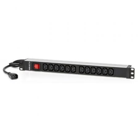 Regleta con interruptor Salicru SPS 12F PDU/ 12 Tomas de corriente IEC-13/ Cable 1.5m/ Negra