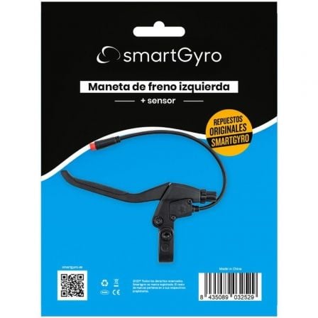 Maneta de Freno Izquierdo + Sensor para Patinete Eléctrico SmartGyro PP27-081/ Compatible con Speedway / Rockway y Crossover