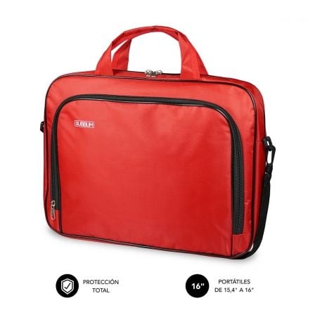 Maletín Subblim Oxford para Portátiles hasta 16'/ Rojo