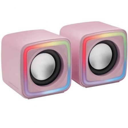 Altavoces Mars Gaming MSCUBE/ 8W/ 2.0/ Rosas