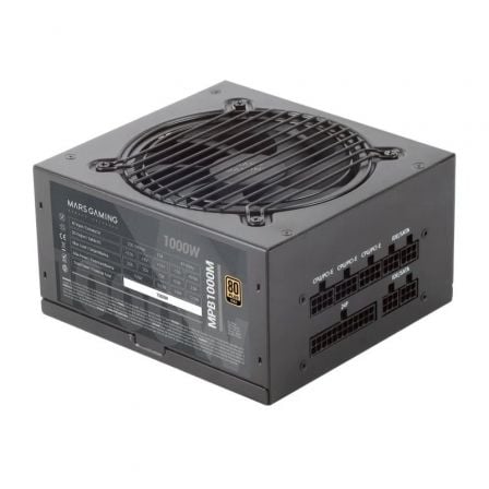 Fuente de Alimentación Mars Gaming MPB1000M/ 1000W/ Ventilador 12cm/ 80 Plus Gold