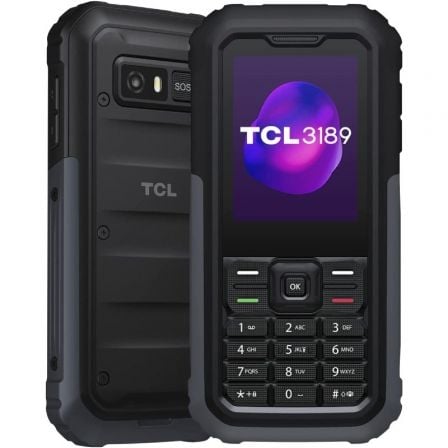 Teléfono Móvil Ruggerizado TCL 3189/ Gris