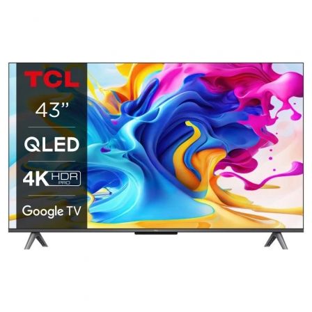 Televisor TCL QLED 43C649 43'/ Ultra HD 4K/ Smart TV/ WiFi