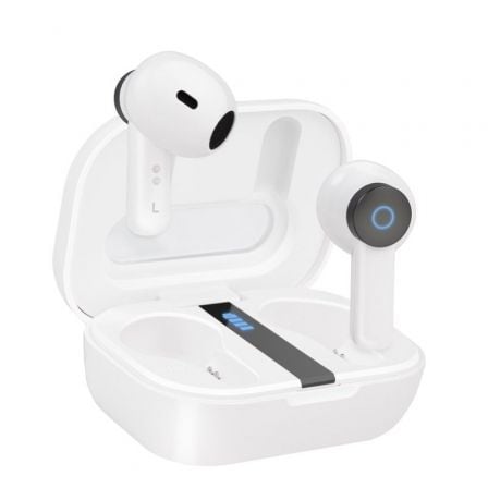 Auriculares Bluetooth TooQ Bender TQBWH-0031W con estuche de carga/ Autonomía 4h/ Blancos