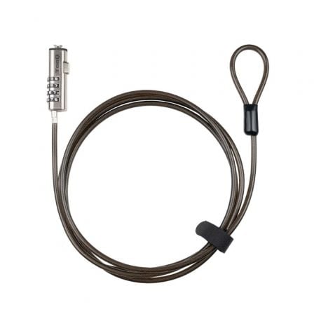 Cable de Seguridad Tipo NANO para Portátiles TooQ TQCLKC0035-G/ 1.5m