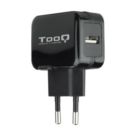 Cargador de Pared TooQ TQWC-1S01/ 1xUSB/ 12W/ Negro