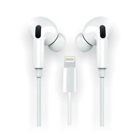 Auriculares Tech One Tech earTECH HOP TEC1202/ con Micrófono/ Lightning/ Blancos