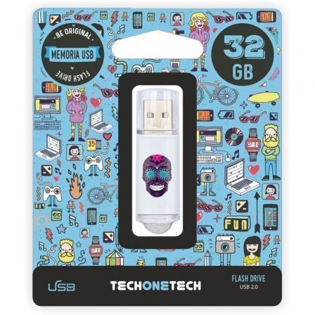 Pendrive 32GB Tech One Tech Calavera Maya USB 2.0