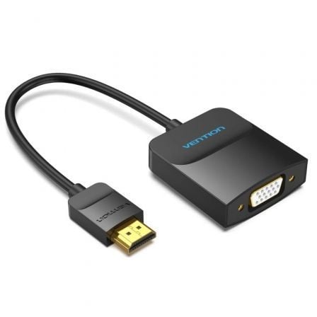 Conversor Vention 42154/ HDMI Macho - VGA Hembra/ 15cm/ Negro