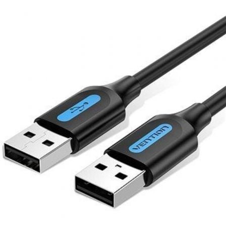 Cable USB 2.0 Vention COJBH/ USB Macho - USB Macho/ 480Mbps/ 2m/ Negro