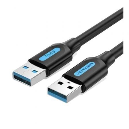 Cable USB 3.0 Vention CONBH/ USB Macho - USB Macho/ 5Gbps/ 2m/ Negro