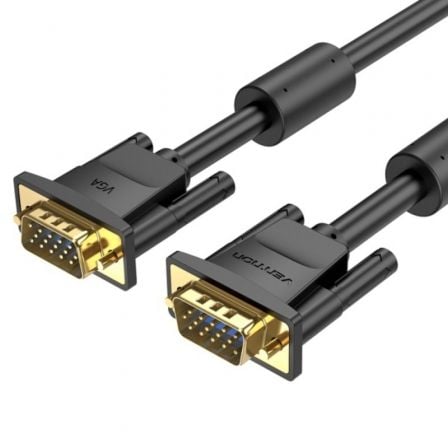 Cable SVGA Vention DAEBG/ VGA Macho - VGA Macho/ 1.5m/ Negro