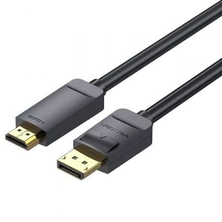 Cable Conversor Vention HAGBJ/ DisplayPort Macho - HDMI 4K Macho/ 5m/ Negro