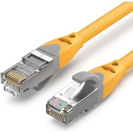 Cable de Red RJ45 SFTP Vention IBHYD Cat.6A/ 50cm/ Amarillo