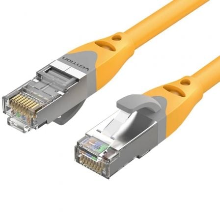 Cable de Red RJ45 SFTP Vention IBHYH Cat.6a/ 2m/ Naranja