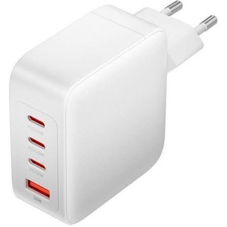 Cargador Gan de Pared Vention FEIW0-EU/ 3xUSB Tipo-C + Cable USB Tipo-C/ 1xUSB/ 140W