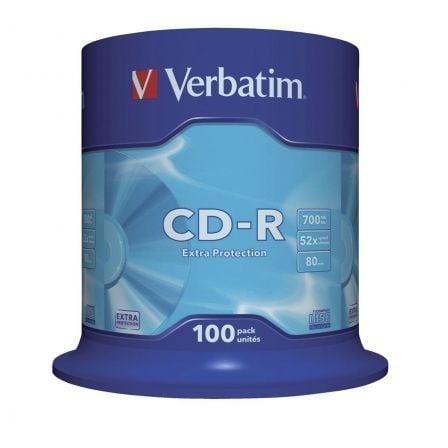 CD-R Verbatim Datalife 52X/ Tarrina-100uds