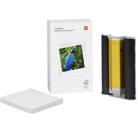 Papel Fotográfico Xiaomi Instant Photo Printer para Impresora Xiaomi Instant Photo 1S/ 3'/ 40 Hojas