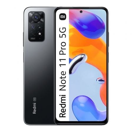 Smartphone Xiaomi Redmi Note 11 Pro 6GB/ 128GB/ 6.67'/ 5G/ Gris Grafito