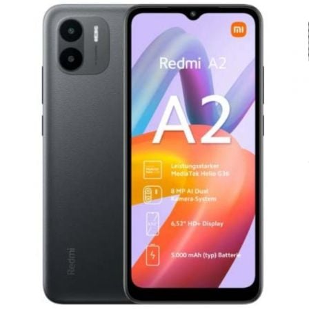 Smartphone Xiaomi Redmi A2 2GB/ 32GB/ 6.52'/ Negro